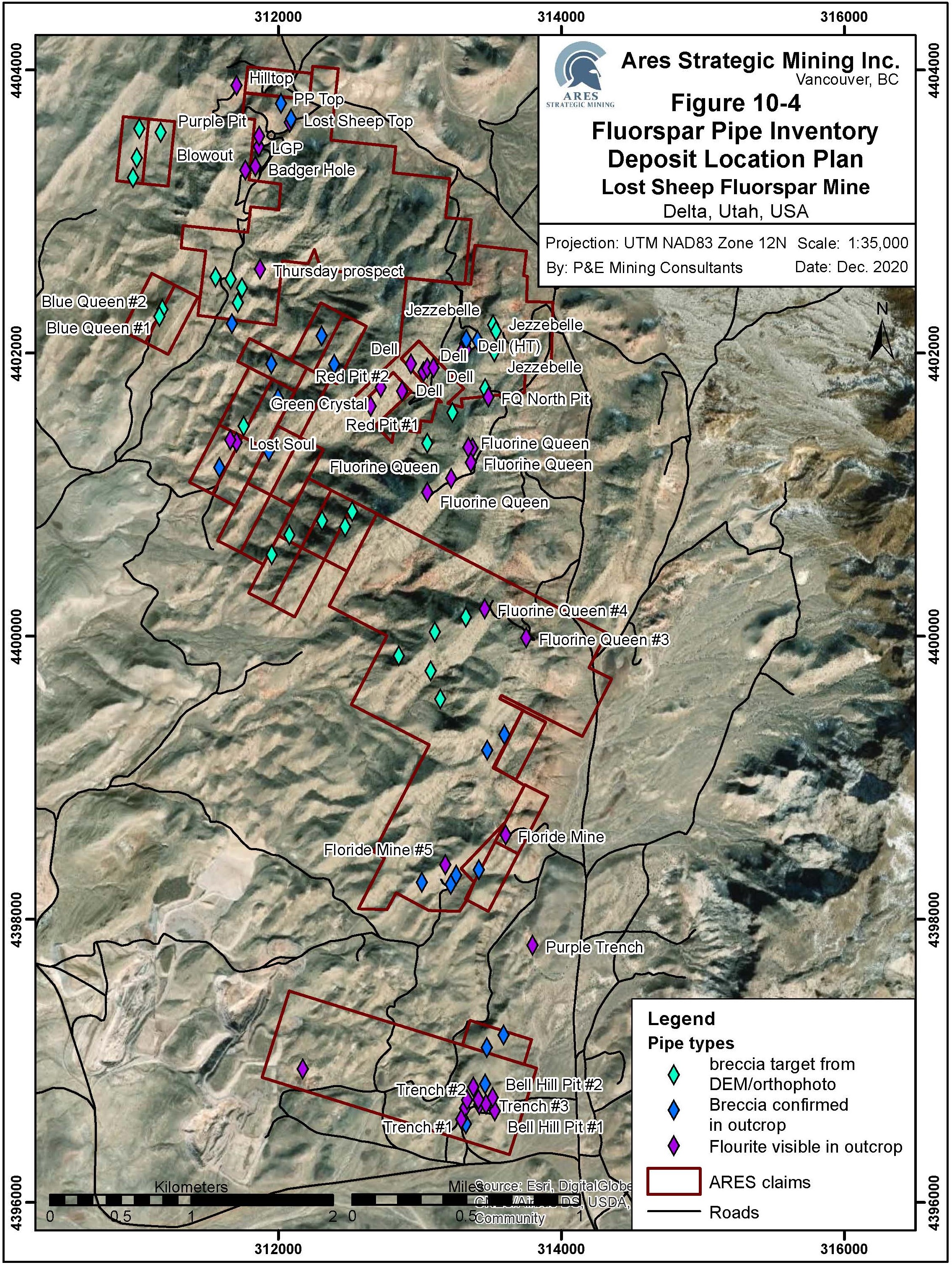 mineral potential inventory property map
